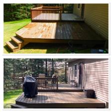 Deck staining forest lake